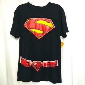 Superman shirt with cape attached